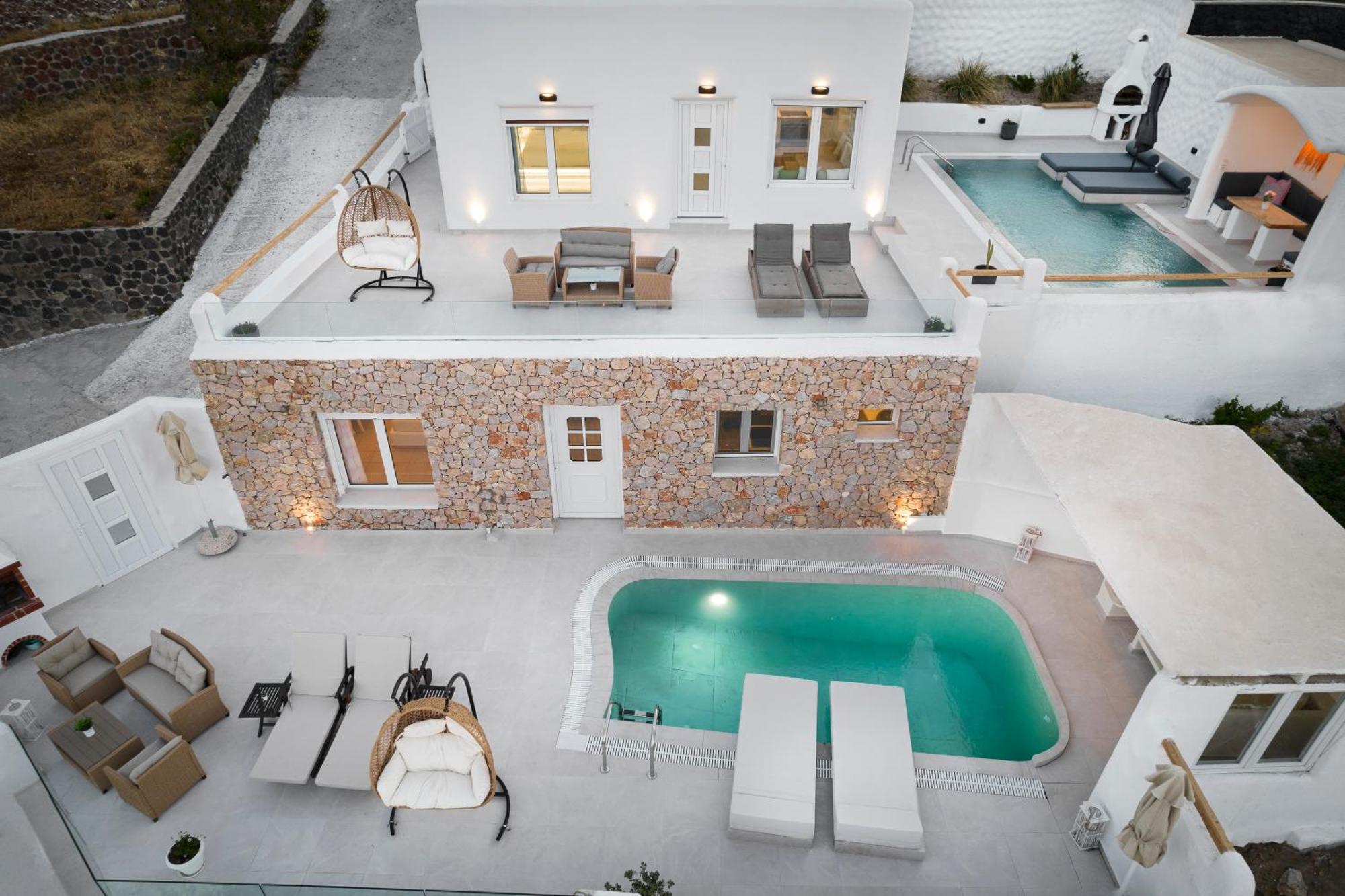 Dream Villa Santorini Vourvoulos Экстерьер фото