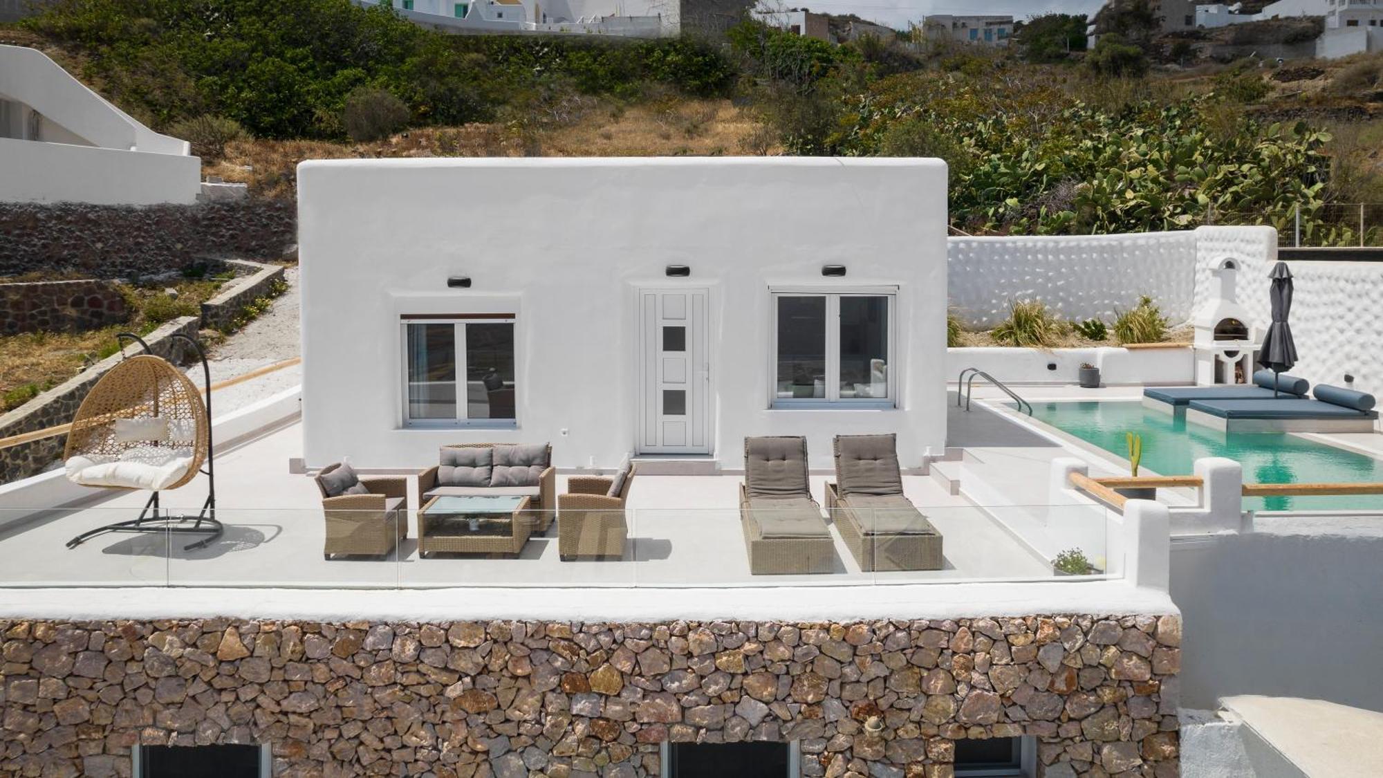 Dream Villa Santorini Vourvoulos Экстерьер фото